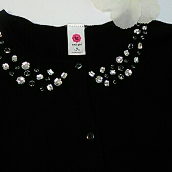 Black cardigan sweater / total girl/ women's small - Picture 3 of 4